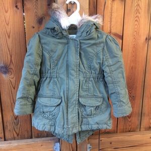 Old Navy Military Green Coat Size 2/3years